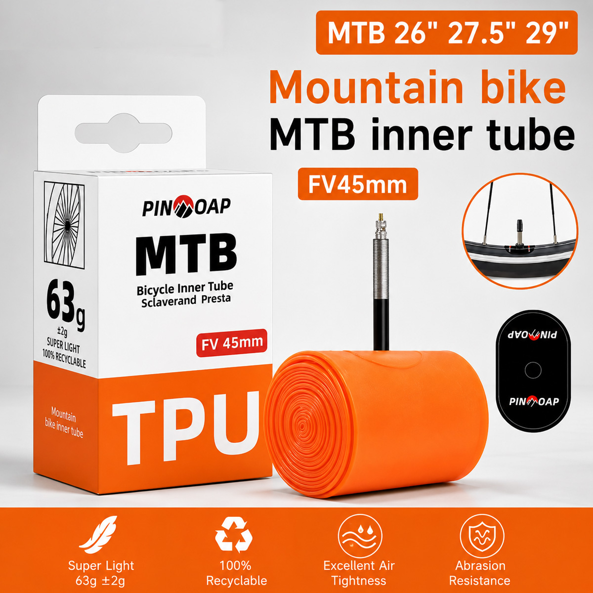 1PC Mountainbike Binnenband MT - Mountain Biking Tube recensie en prijs